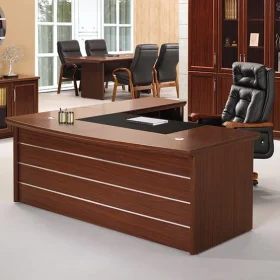 Meja Kantor Kayu Jati Minimalis Modern