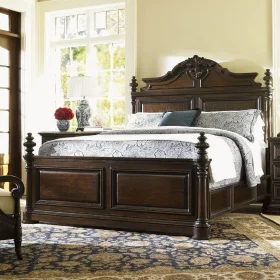 Tempat Tidur Klasik Ukiran Kayu Jati